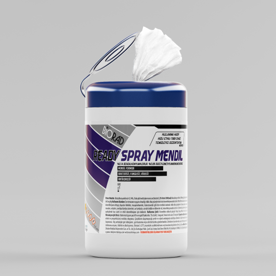 4 PCS of Biorad Ready Wipes. 120 Sheets of Disinfectant Wipes Without Alcohol